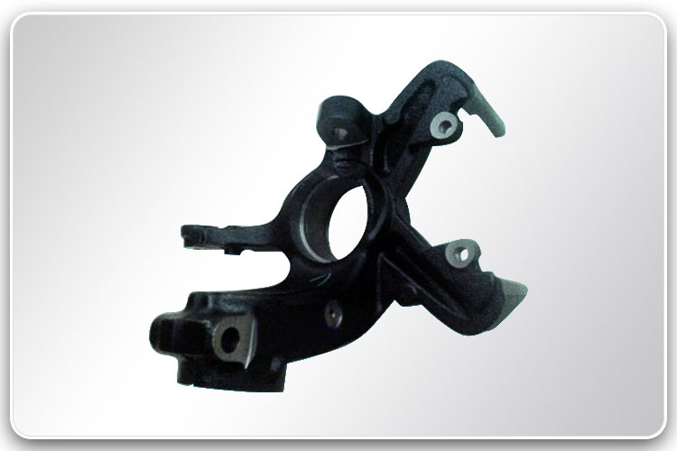 The composition characteristics of the steering knuckle